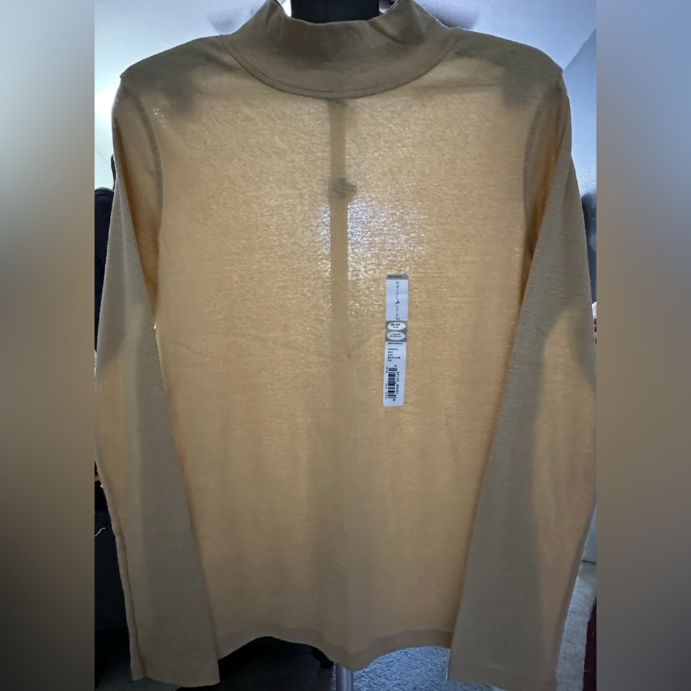 White Stag XL 16/18 Sparkly Beige Long Sleeve Sweater